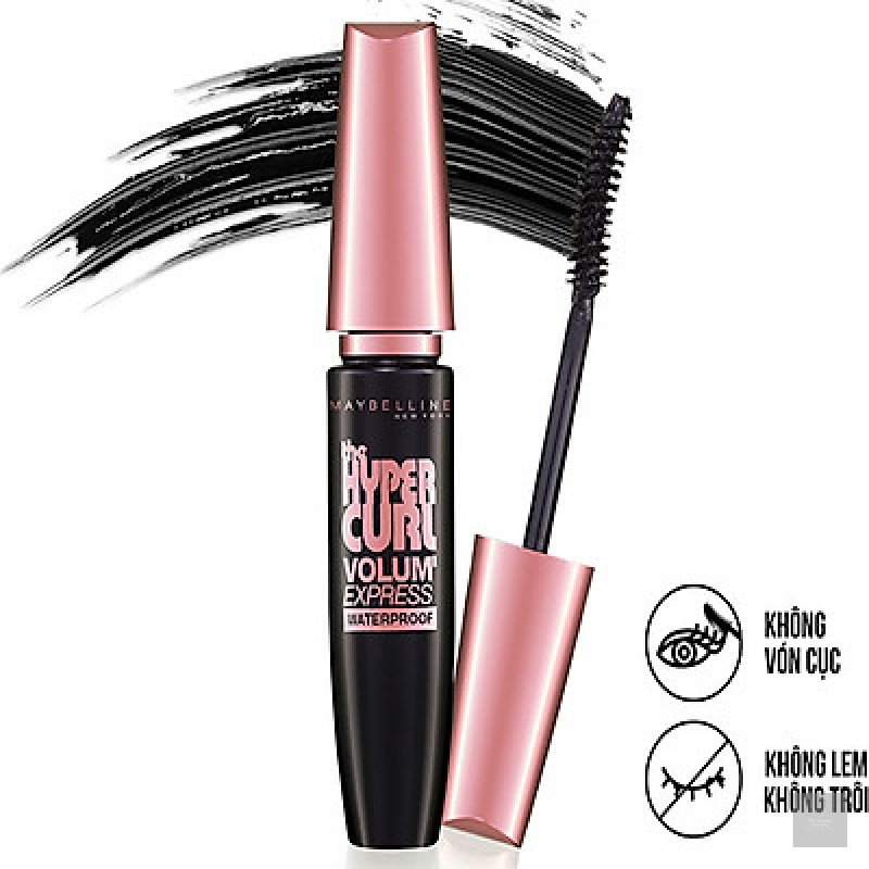 Mascara Làm Dài Và Cong Mi, Không Lem Không Trôi Maybelline The Hyper Curl Mascara