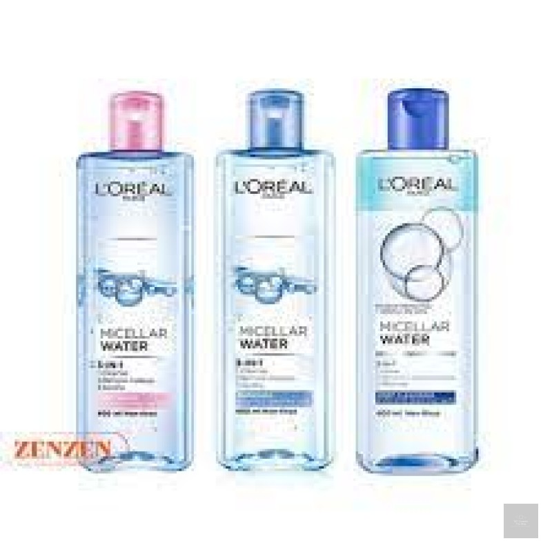 Nước Tẩy Trang Làm Sạch Tươi Mát Cho Da Dầu và Nhạy cảm L'Oreal Micellar Water 3-in-1 Refreshing Even For Sensitive Skin 400ml