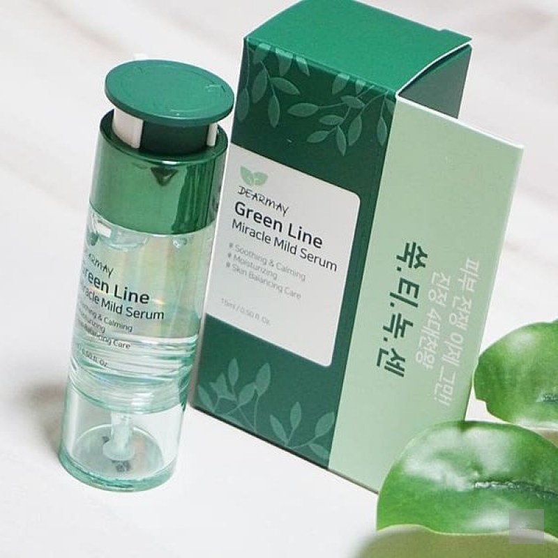 Tinh Chất Dưỡng Ẩm, Làm Dịu Da Chiết Xuất Thiên Nhiên Dearmay Green Line Miracle Mild Serum 15ml