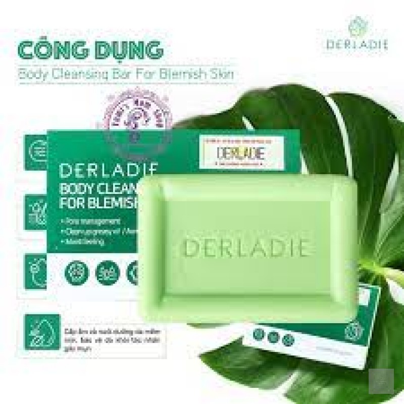Xà Phòng Giảm Mụn Cơ Thể Derladie Body Cleansing Bar For Blemish Skin 50g