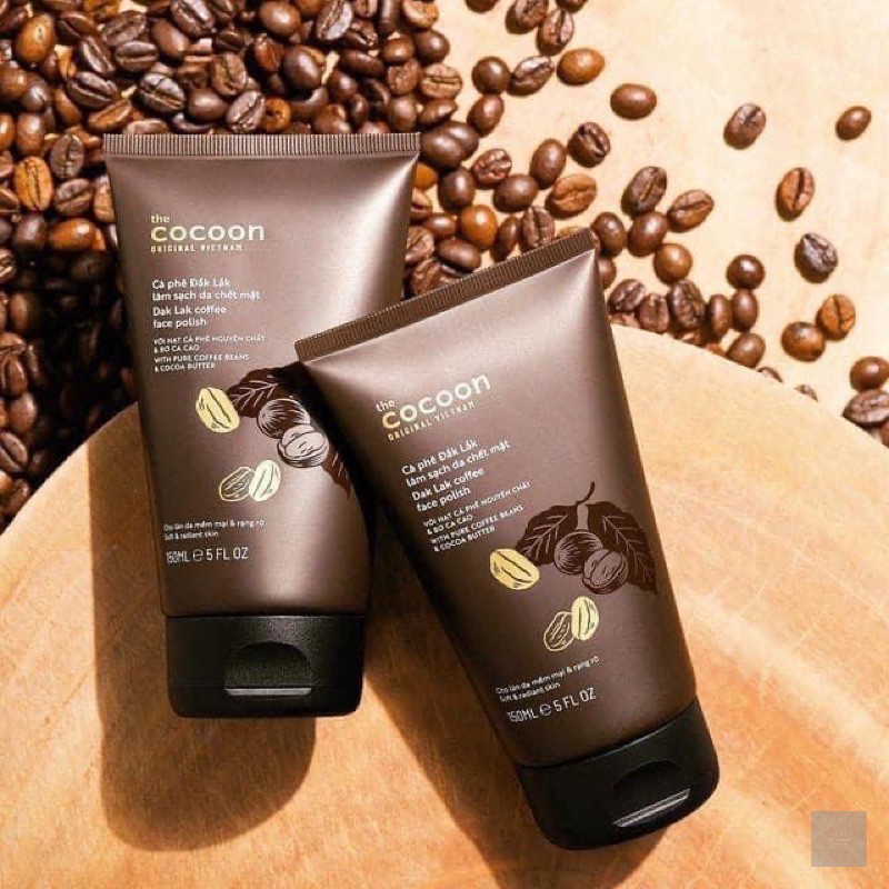 [Túi 600ml] Tẩy Da Chết Body Làm Đều Màu Da Và Dưỡng Mịn Da Chiết Xuất Cà Phê Dak Lak The Cocoon Dak Lak Coffee Body Polish