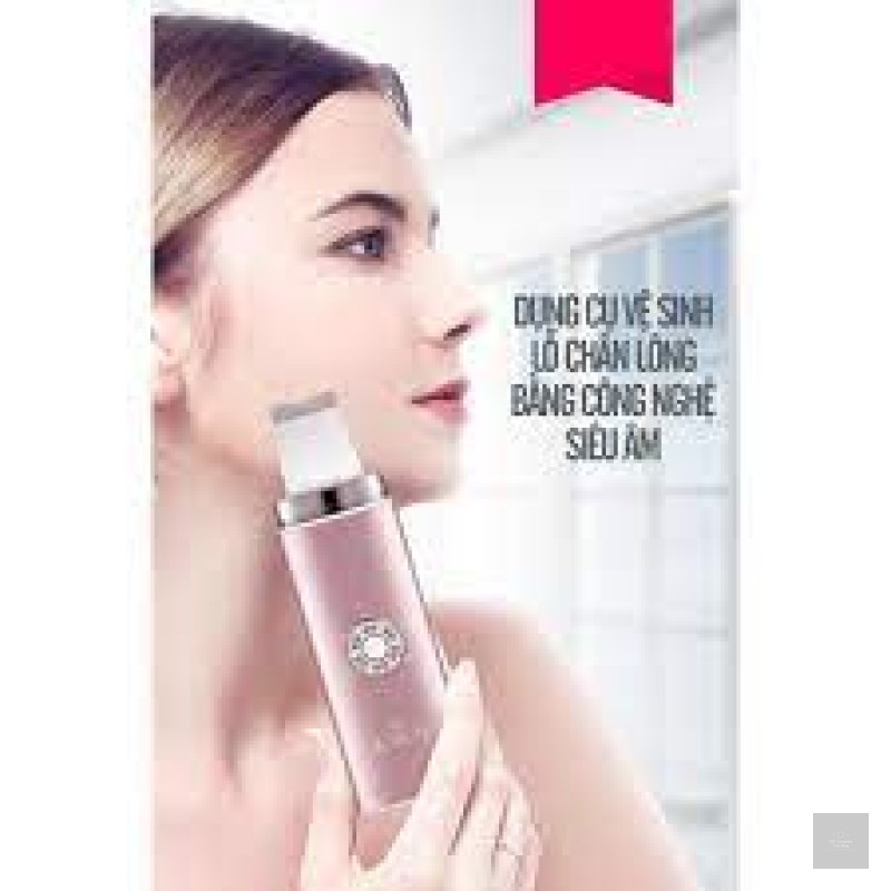 Máy Tẩy Tế Bào Chết, Đẩy Mụn Đầu Đen Sóng Siêu Âm K.Skin Ultrasonic Skin Scrubber Device Champagne Gold KD8026