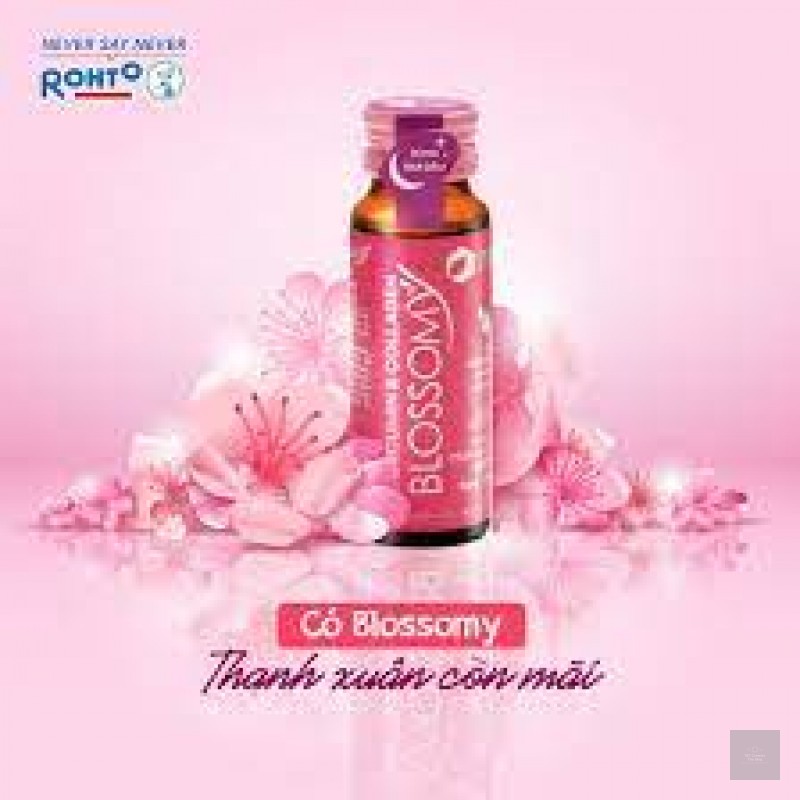 Thực Phẩm Bảo Vệ Sức Khỏe Giúp Dạ Dày Khỏe, Da Sáng Đẹp, Cải Thiện Da Mụn Blossomy Curcumin & Collagen Drink